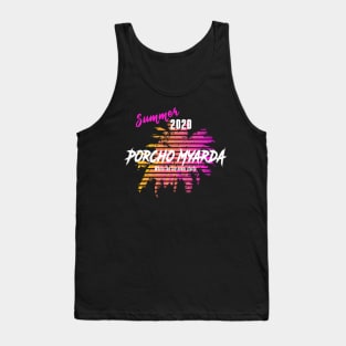 Porcho Myarda Funny Staycation 2020 Vacation Tank Top